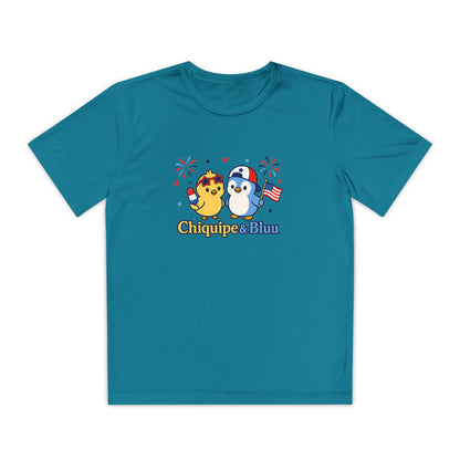 Youth Competitor Tee — Patriotic Chiquipe & Bluu Kids Shirt
