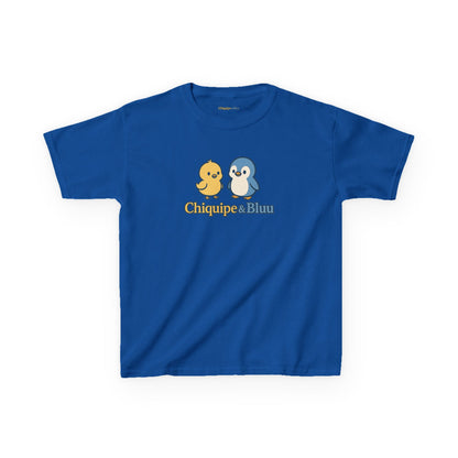 Kids Tee — Cute Chick & Penguin "Chiquipe & " Graphic