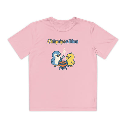 Youth Friendly BBQ Tee, Kids Summer Shirt, Cute Animal Graphic Tee, Fun BBQ Gift, Playful Summer Apparel