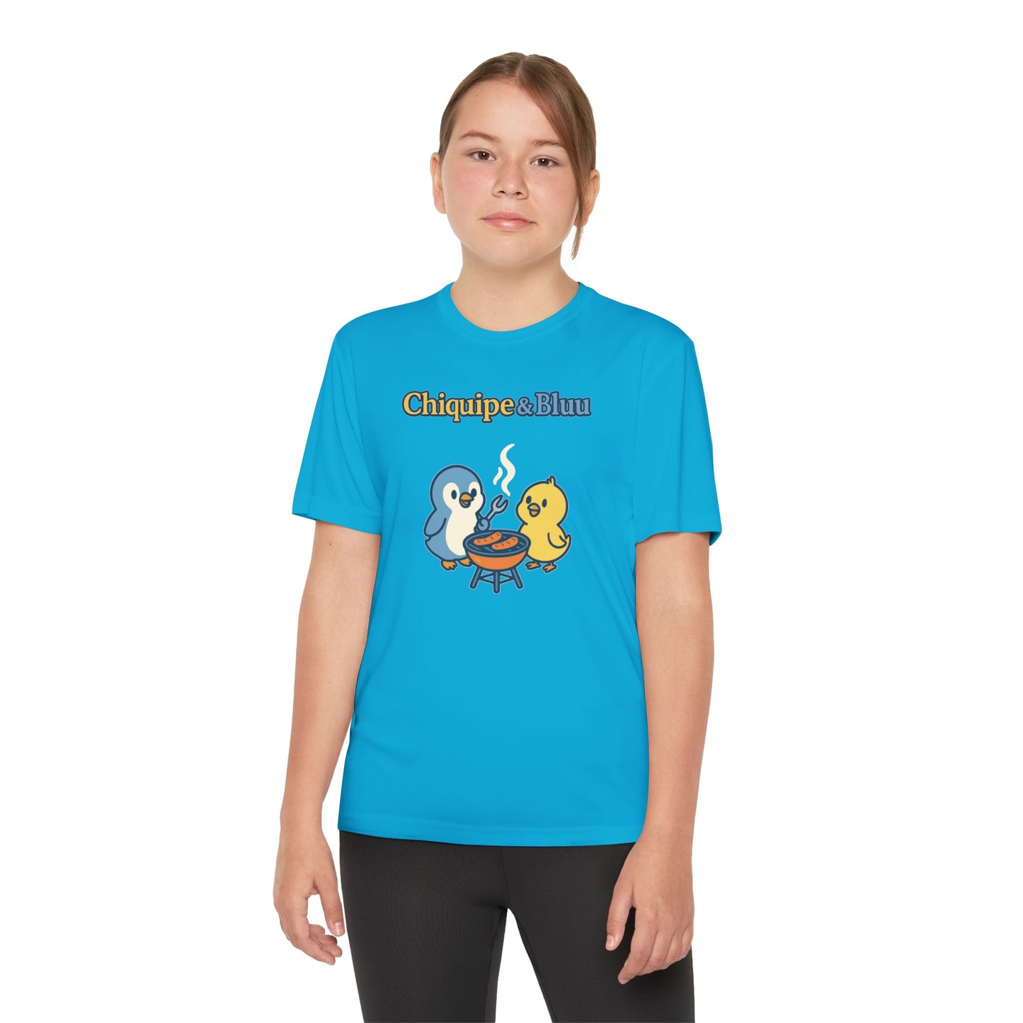 Youth Friendly BBQ Tee, Kids Summer Shirt, Cute Animal Graphic Tee, Fun BBQ Gift, Playful Summer Apparel