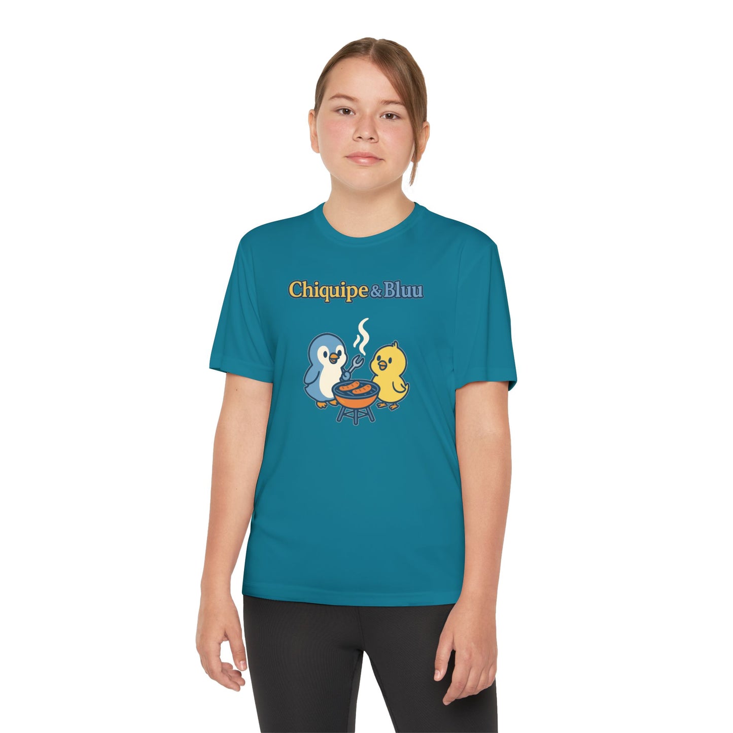 Youth Friendly BBQ Tee, Kids Summer Shirt, Cute Animal Graphic Tee, Fun BBQ Gift, Playful Summer Apparel