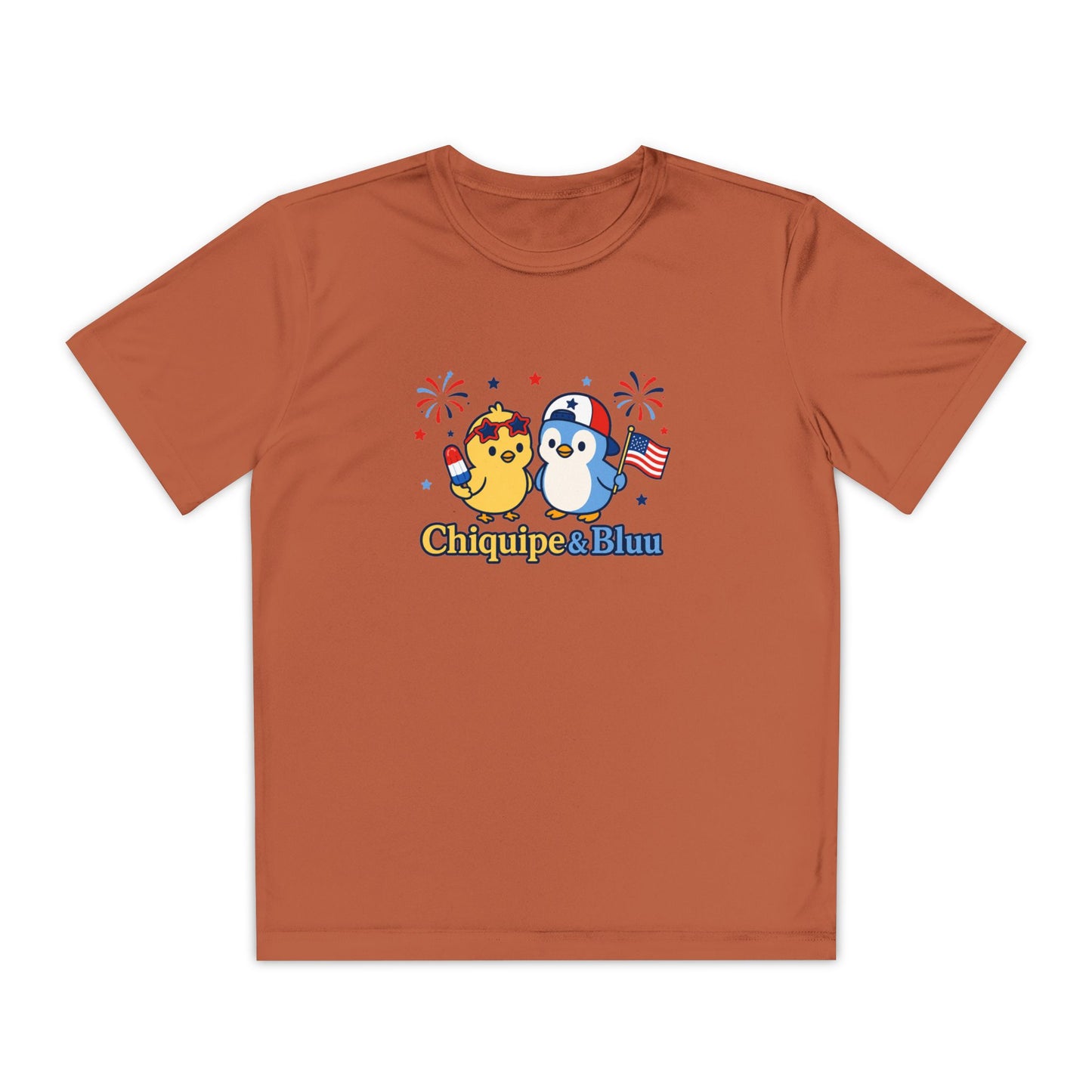 Youth Competitor Tee — Patriotic Chiquipe & Bluu Kids Shirt