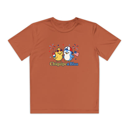 Youth Competitor Tee — Patriotic Chiquipe & Bluu Kids Shirt