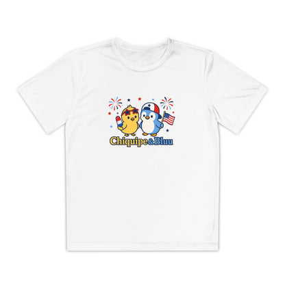 Youth Competitor Tee — Patriotic Chiquipe & Bluu Kids Shirt