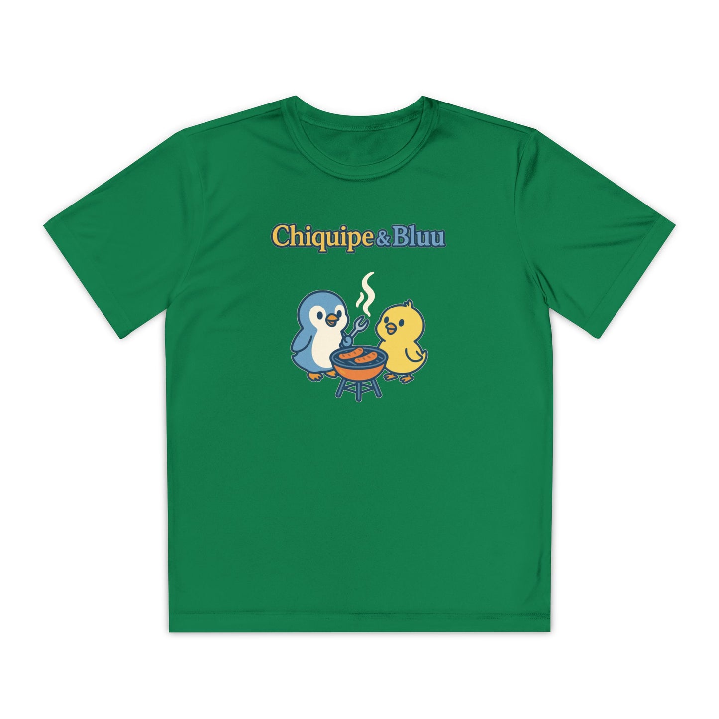 Youth Friendly BBQ Tee, Kids Summer Shirt, Cute Animal Graphic Tee, Fun BBQ Gift, Playful Summer Apparel