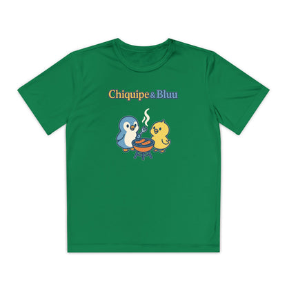 Youth Friendly BBQ Tee, Kids Summer Shirt, Cute Animal Graphic Tee, Fun BBQ Gift, Playful Summer Apparel