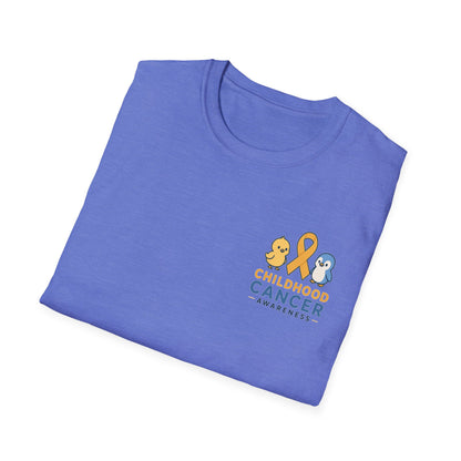 Childhood Cancer Awareness T-Shirt — Gold Ribbon Support Tee