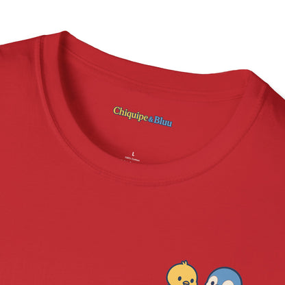 Charming Unisex Softstyle T-Shirt with Playful Design, Casual Wear, Gift for Pet Lovers, Everyday Comfort, Unique Style