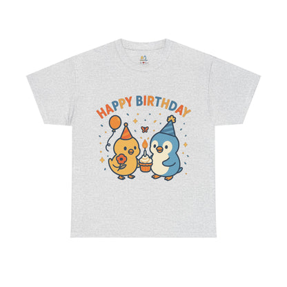 Happy Birthday Unisex Cotton Tee, Cute Birthday Shirt, Gift for Birthday Party, Unisex T-Shirt, Fun Celebration Apparel