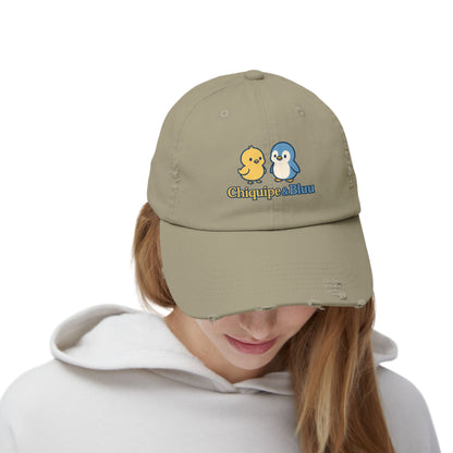 Unisex Distressed Cap with Adorable Chiquipe & Bluu Design, Fun Accessories for Everyday Wear, Perfect Gift for Animal Lovers, Summer [...]