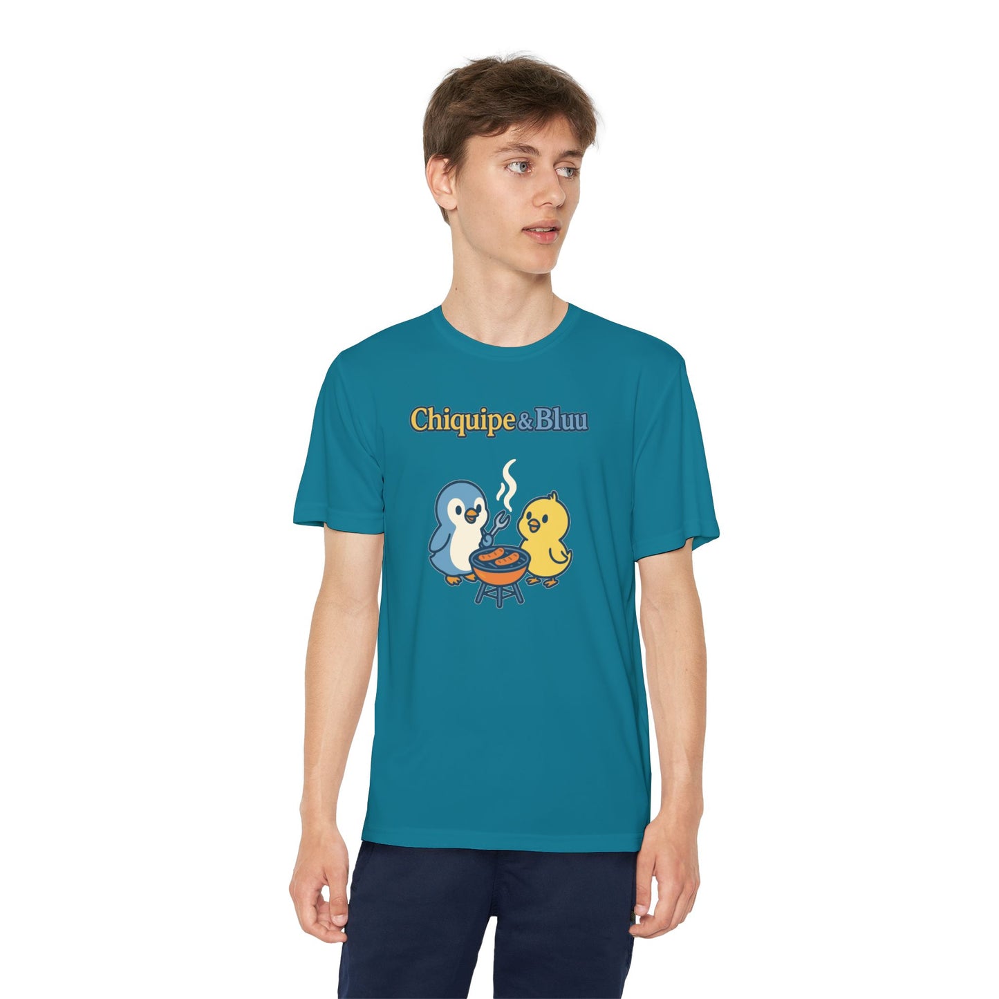 Youth Friendly BBQ Tee, Kids Summer Shirt, Cute Animal Graphic Tee, Fun BBQ Gift, Playful Summer Apparel