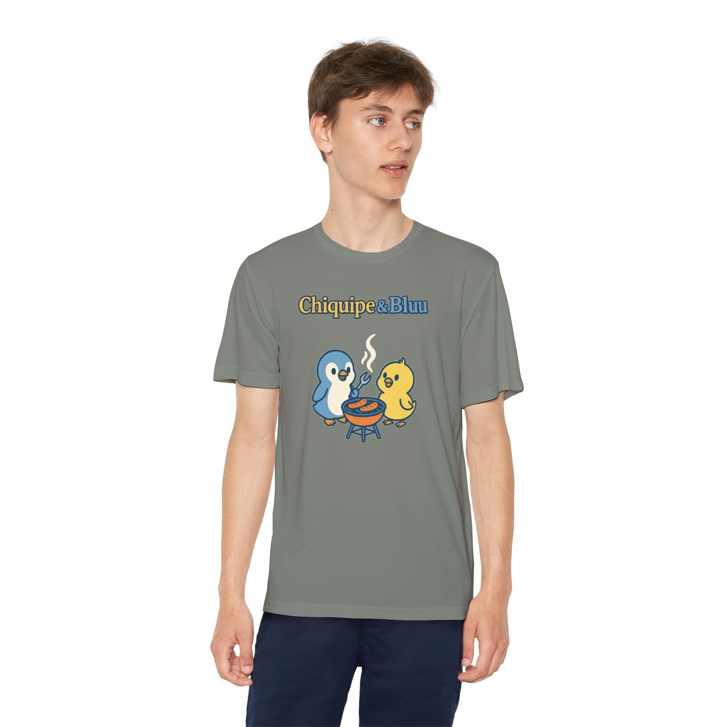 Youth Friendly BBQ Tee, Kids Summer Shirt, Cute Animal Graphic Tee, Fun BBQ Gift, Playful Summer Apparel