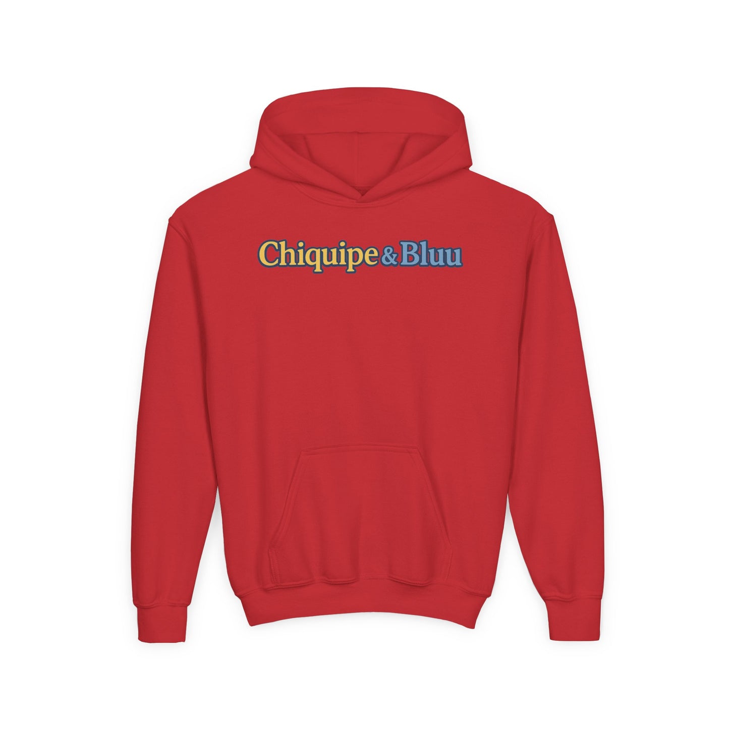Chiquipe & Bluu Youth Hoodie, Fun Kids Sweatshirt, Cozy Pullover for Playdates, Birthday Gift, Cute Animal Design