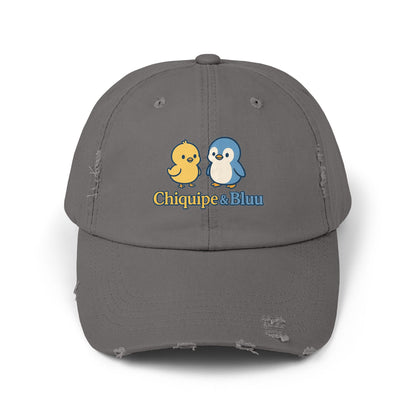 Unisex Distressed Cap with Adorable Chiquipe & Bluu Design, Fun Accessories for Everyday Wear, Perfect Gift for Animal Lovers, Summer [...]