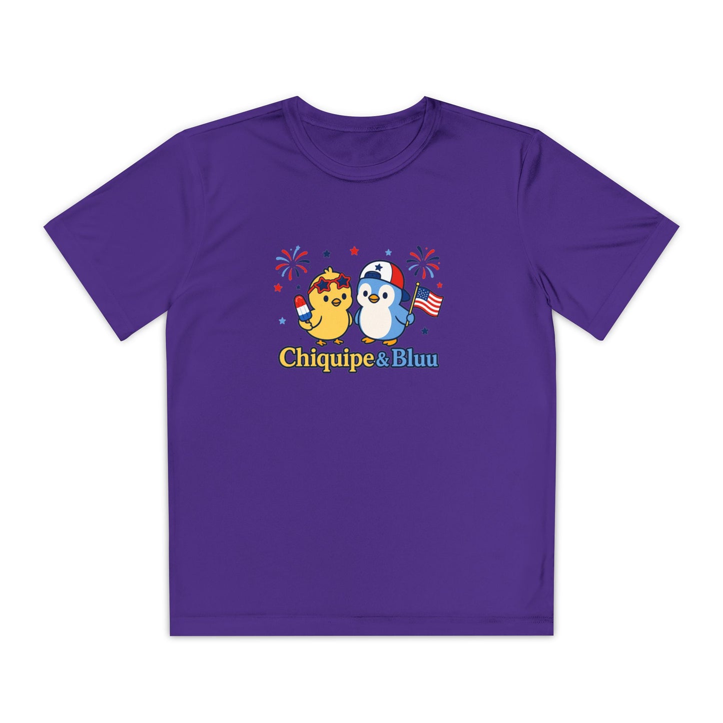 Youth Competitor Tee — Patriotic Chiquipe & Bluu Kids Shirt