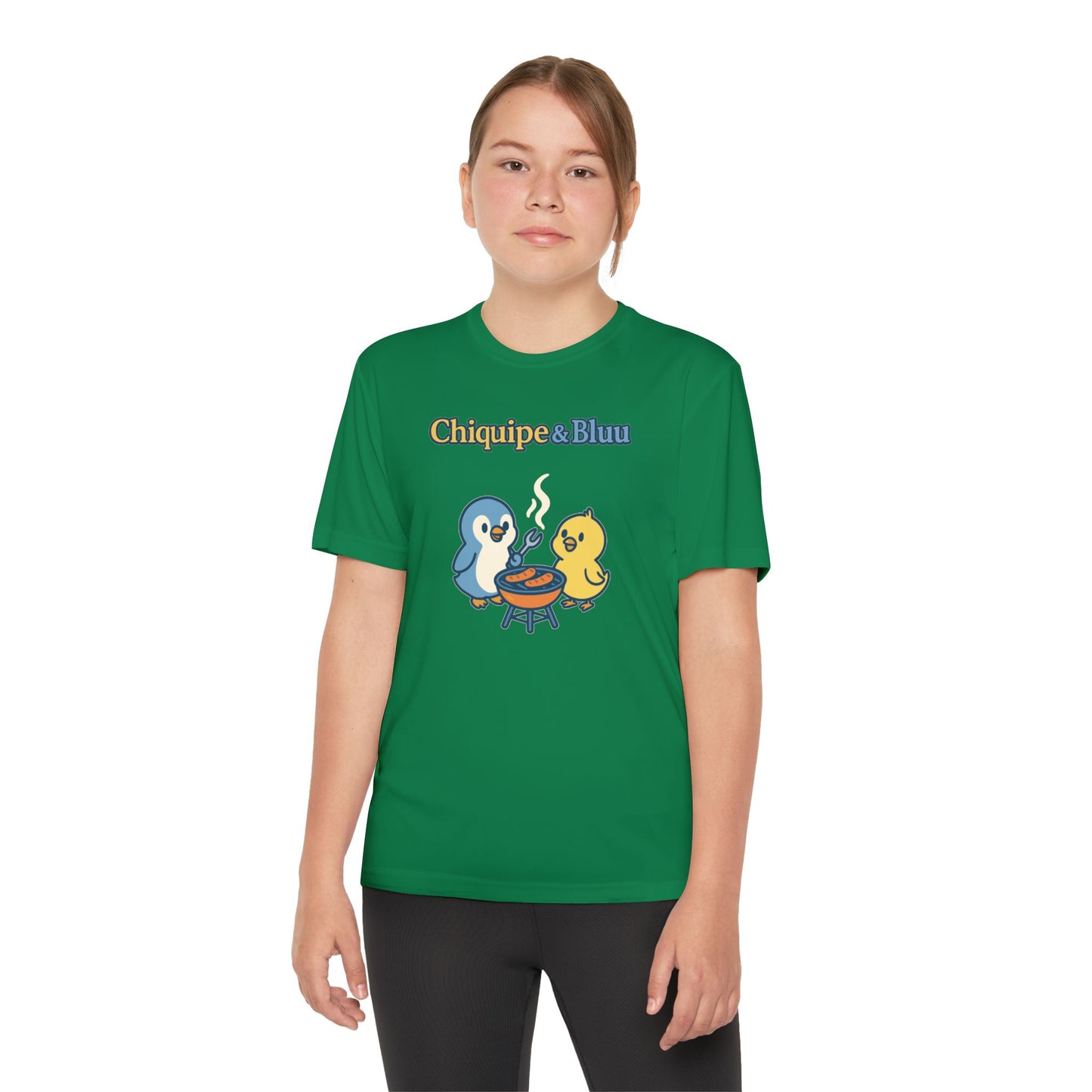 Youth Friendly BBQ Tee, Kids Summer Shirt, Cute Animal Graphic Tee, Fun BBQ Gift, Playful Summer Apparel